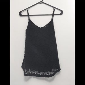 Stradivarius black lace top